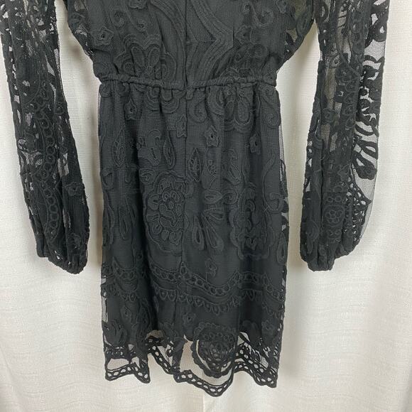 Jen’s Pirate Booty Black Lace Ara Mini Dress Sz.S - Picture 14 of 16